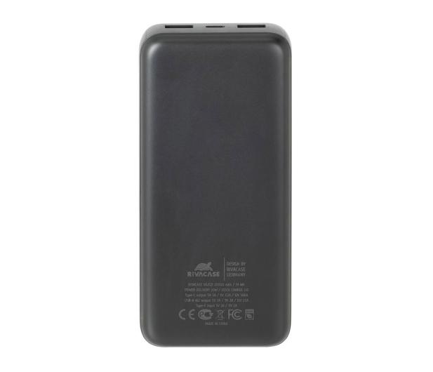 RIVACASE Powerbank VA2585 30000 mAh 20W czarny - 1503831 - zdjęcie 2
